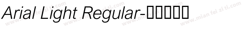 Arial Light Regular字体转换